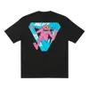 Palace X M-zone Crossover Small Tri-ferg Pattern Cartoon Short Sleeve Unisex Black In Black