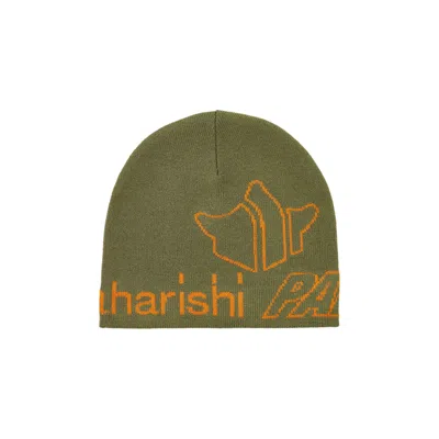 Pre-owned Palace X Maharishi No Cuff Beanie 'olive' | Green | Men's Size Onesize