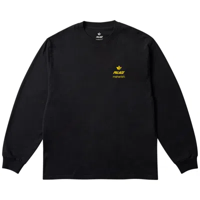 Pre-owned Palace X Maharishi Shaolin Tag Long-sleeve 'black' | Men's Size Xl
