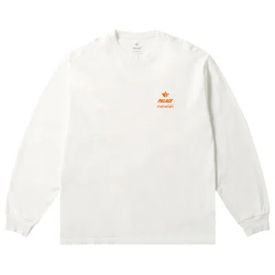 Pre-owned Palace X Maharishi Shaolin Tag Long-sleeve 'white' | Men's Size M