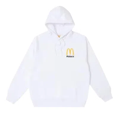 Pre-owned Palace X Mcdonald's Logo Hoodie 'white' | Men's Size L