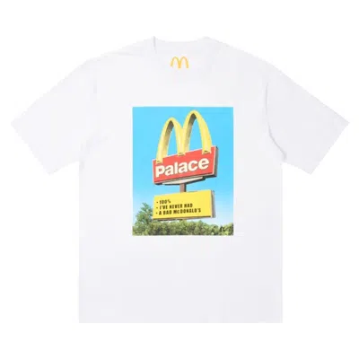 Pre-owned Palace X Mcdonald's Sign T-shirt 'white' | Men's Size Xl