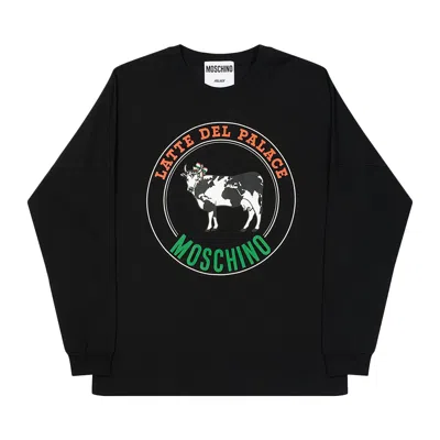 Pre-owned Palace X Moschino Cow Long-sleeve 'black'