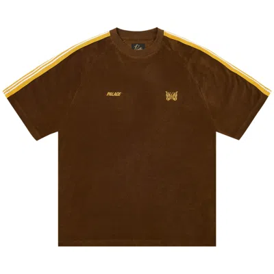 Pre-owned Palace X Needles Towelling T-shirt 'brown' | Men's Size M