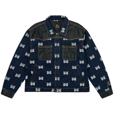 Pre-owned Palace X Needles Western Denim Jacket 'indigo' | Blue | Men's Size L