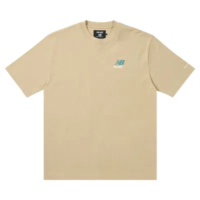 Pre-owned Palace X New Balance Logo T-shirt 'tan'