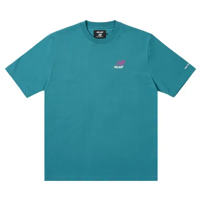 Pre-owned Palace X New Balance Logo T-shirt 'teal'