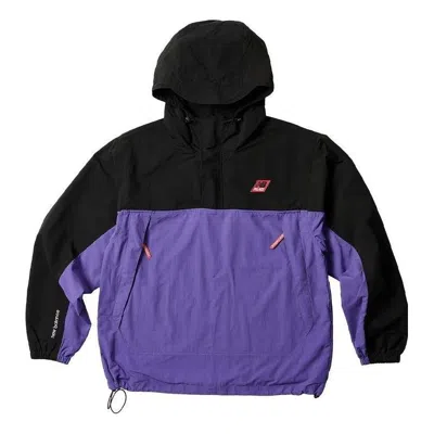 Palace X New Balance Pop Over Shell Jacket 'black Purple' In Multi