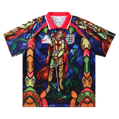 Pre-owned Palace X Nike England Dri-fit Football Jersey 'bright Crimson' | Red | Men's Size M
