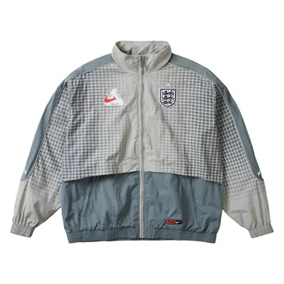Pre-owned Palace X Nike England Solo Swoosh Track Jacket 'pewter Grey/cool Grey' | Men's Size M
