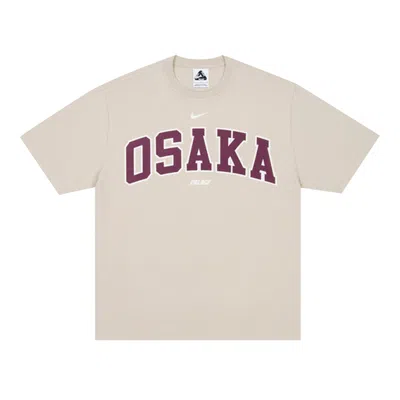 Pre-owned Palace X Nike Shop T-shirt 'osaka Oat' | Tan | Men's Size Xs In Brown
