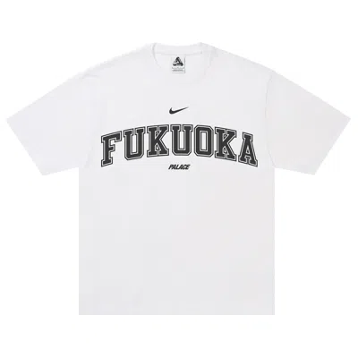 Pre-owned Palace X Nike Shop T-shirt 'fukuoka White' | Men's Size L