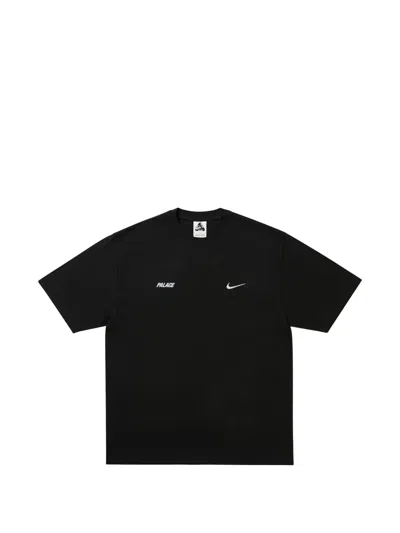 Palace X Nike Swoosh Logo-print T-shirt In Black