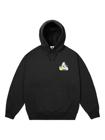 Palace X Nike Tri Swoosh Hoodie In Black