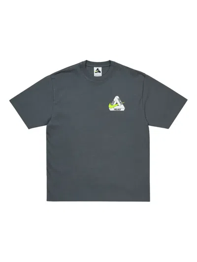 Palace X Nike Tri Swoosh T-shirt In Gray