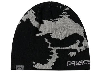 Pre-owned Palace X Oakley Beanie In Black/grey In Multi