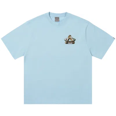 Pre-owned Palace X Oakley T-shirt 'blue'