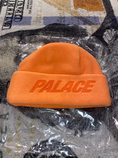 Pre-owned Palace X Polartec Palace Polartec Lazer Beanie (large / Xlarge) In Orange