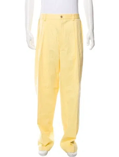 Pre-owned Palace X Polo Ralph Lauren Chinos In Yellow