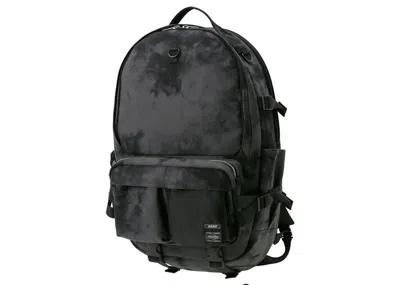 Pre-owned Palace X Porter Field Pack 26 Backpack In Black Wave Dye