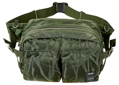 Pre-owned Palace X Porter Waist Bag In Olive/jacquard