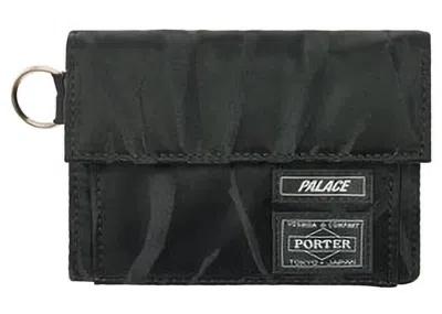 Pre-owned Palace X Porter Wallet In Black/jacquard