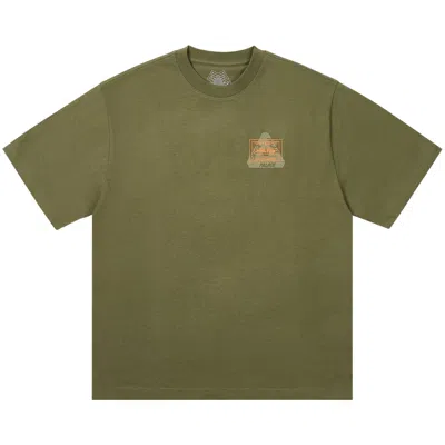 Pre-owned Palace X Porter-yoshida & Co. Logo T-shirt 'olive' In Green