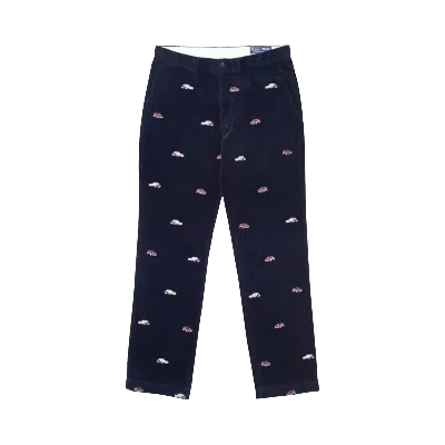Pre-owned Palace X Ralph Lauren Embroidered Corduroy Gti Chino 'aviator Navy' In Blue