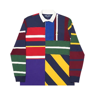 Pre-owned Palace X Ralph Lauren Pieced Rugby Polo 'multicolor' In Multi-color
