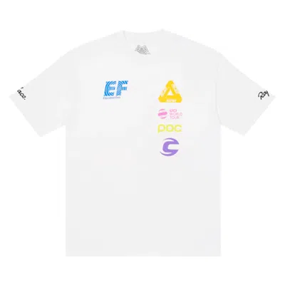Pre-owned Palace X Rapha Off Bike T-shirt 'white'