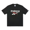 Palace X Reebok Crossover Casual Cozy Round Neck Short Sleeve Unisex Black