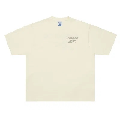 Pre-owned Palace X Reebok T-shirt 'off-white' In Cream