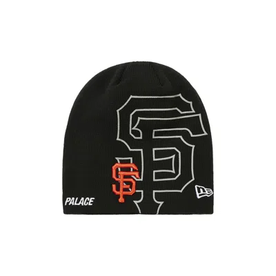 Pre-owned Palace X San Francisco Giants New Era Nein Cuff Beanie 'black' | Men's Size Onesize