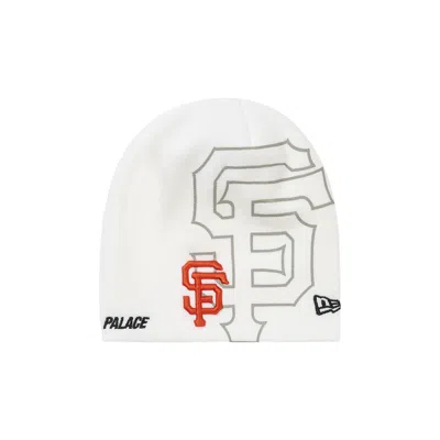 Pre-owned Palace X San Francisco Giants New Era Nein Cuff Beanie 'white' | Men's Size Onesize