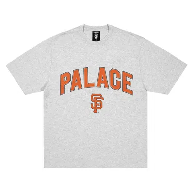 Pre-owned Palace X San Francisco Giants T-shirt 'grey Marl' | Men's Size M In Gray
