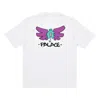 Palace X Slap Magazine Crossover Angel Cartoon Funny Pattern Printing Short Sleeve Unisex White In White