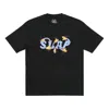 Palace X Slap Magazine Crossover Hands Funny Alphabet Pattern Printing Short Sleeve Unisex Black In Black