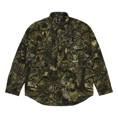 Pre-owned Palace X South2 West8 Shirt 'olive Camo' | Green | Men's Size Xl
