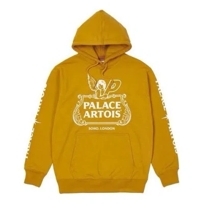 Palace X Stella Artois Chalice Hoodie 'gold' In Yellow