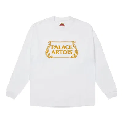 Pre-owned Palace X Stella Artois Drop Shoulder Long-sleeve 'white' | Men's Size Xl