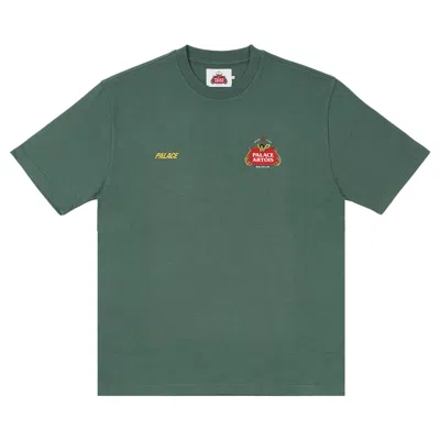 Pre-owned Palace X Stella Artois T-shirt 'bottle Green'
