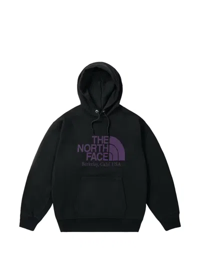 Palace X The North Face Purple Label Field Graphic Hoodie In Black