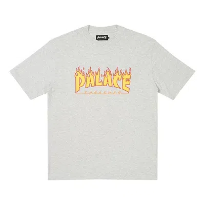 Palace X Thrasher T-shirt 'grey Marl' In Gray