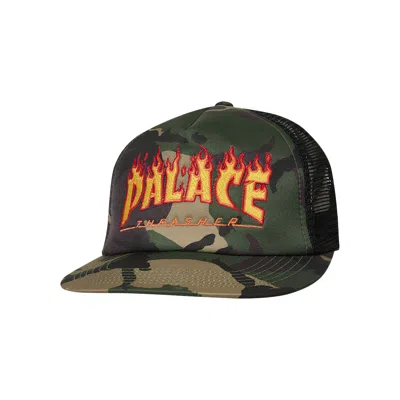 Pre-owned Palace X Thrasher Trucker 'camo' In Multi-color