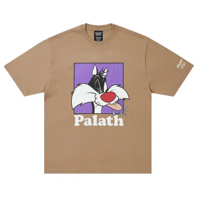 Pre-owned Palace X Ugg Looney Tunes T-shirt 'chestnut' | Brown | Men's Size M