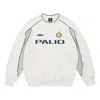 Palace X Umbro Warm Up Crewneck Sweatshirt 'grey' In Gold
