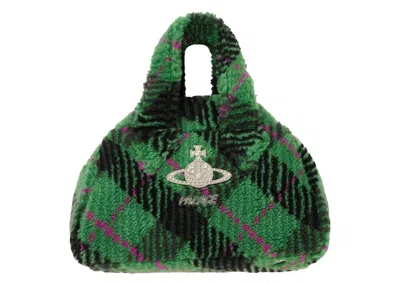 Pre-owned Palace X Vivienne Westwood Bowling Bag In Green Tartan