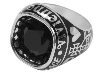 Pre-owned Palace X Vivienne Westwood College Ring In Silver