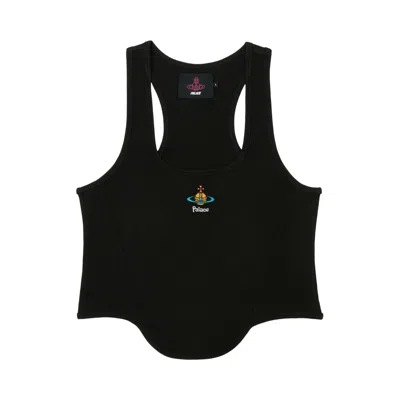 Pre-owned Palace X Vivienne Westwood Corset Rib Vest 'black'