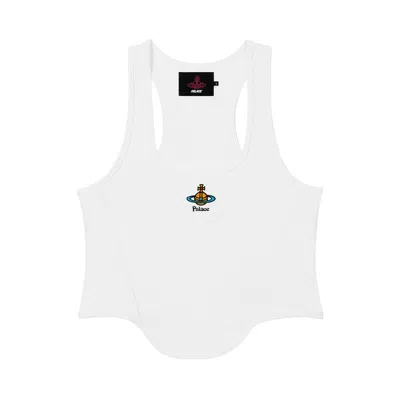 Pre-owned Palace X Vivienne Westwood Corset Rib Vest 'white'